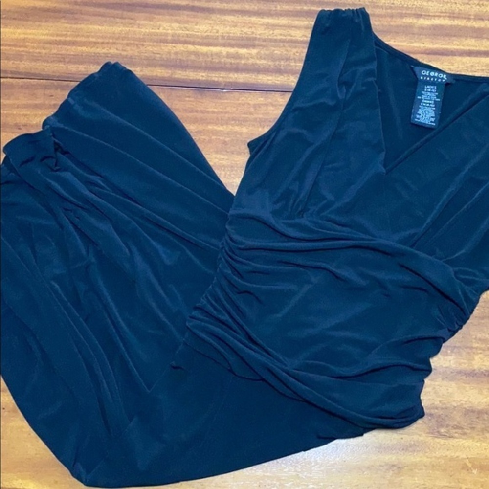 Black V-Neck Dress